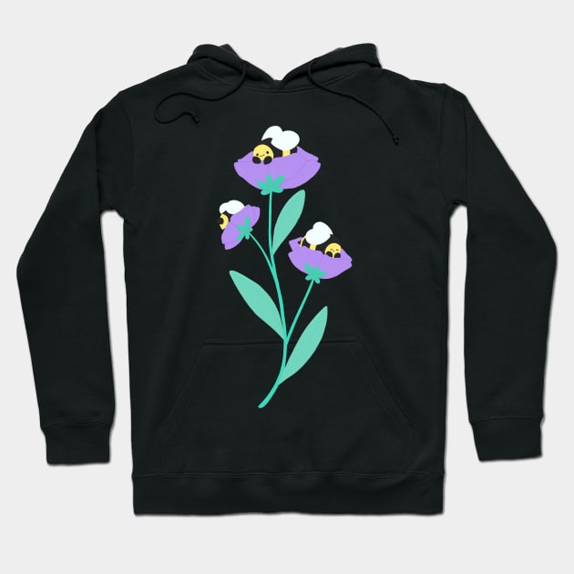 Bees and flowers Hoodie by IcyBubblegum